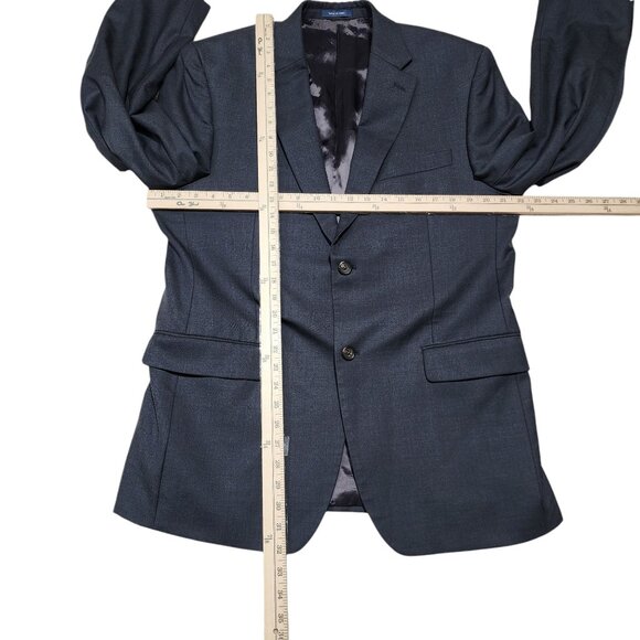 Ralph Lauren Mens 42R Wool Blazer Jacket For Dillards Charcoal Gray Two-Button C - Picture 5 of 9